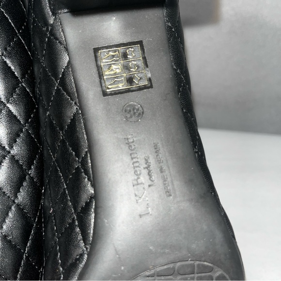 LK BENNETT Cienna Elegant Black Quilted Women's Pumps - Picture 12 of 12